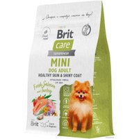 Сухой корм для собак Brit Care Mini Adult Healthy Skin&Shiny Coat с лососем и индейкой 1.5 кг