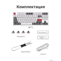 Клавиатура Royal Kludge RK-R87 RGB (белый, RK Blue)