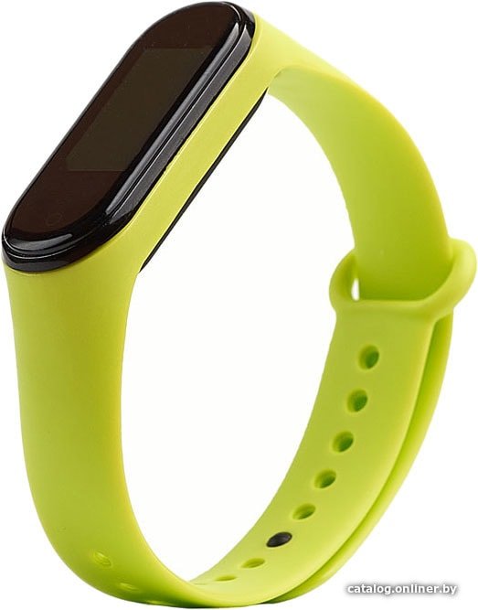 Ремешок KST силиконовый для Xiaomi Mi Smart Band 5/6 (салатовый)