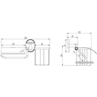 Держатель для туалетной бумаги и освежителя Ledeme L3303-1