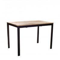 Кухонный стол Виста Аxен 70x110/160 (дуб натуральный/муар черный)