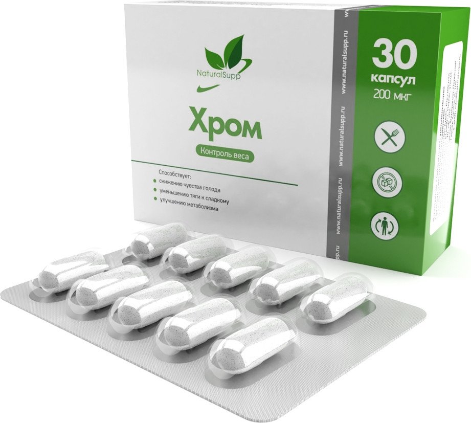 

БАД NaturalSupp Хром пиколинат/Chromium picolinate (30 капсул)
