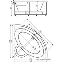 Ванна Aquatek Поларис 2 155x155 (с каркасом и экраном)