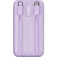 Внешний аккумулятор Baseus Comet Series Dual-Cable Digital Display Fast Charge Power Bank 22.5W 20000mAh (сиреневый)