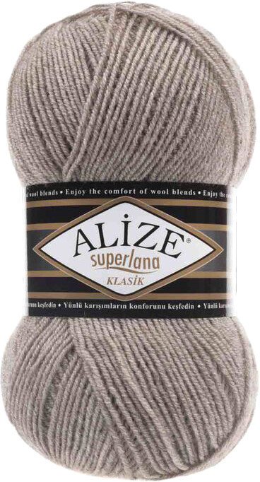 

Пряжа для вязания Alize Superlana klasik 207 (280 м, светло-коричневый)