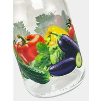 Набор контейнеров Promsiz Овощи с крышкой Р22б.77.6.900/ДКО (900мл, 6шт)