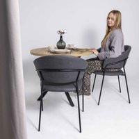 Стул с подлокотниками Алвест AV 433 (графитовая замша Kiprus 13/черный)