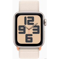 Умные часы Apple Watch SE 2 40 мм (алюминиевый корпус, звездный свет/звездный свет, нейлоновый ремешок)