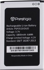 

Аккумулятор для телефона Prestigio PSP3519 DUO
