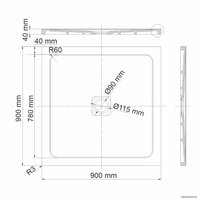 Душевой поддон Wasserkraft Dinkel 58T03