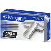 Скобы канцелярские Kangaro 23/15 1000 шт (металлик)