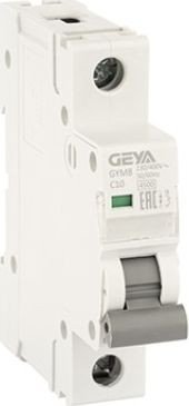 

Выключатель автоматический GEYA GYM8-1P-10C 1P 10A C 45kA 1M GYM81P10C_0
