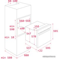 Электрический духовой шкаф TEKA HLB 860 (черный) [41560098]
