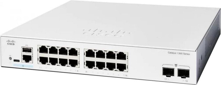 Управляемый коммутатор 2-го уровня Cisco C1300-16T-2G