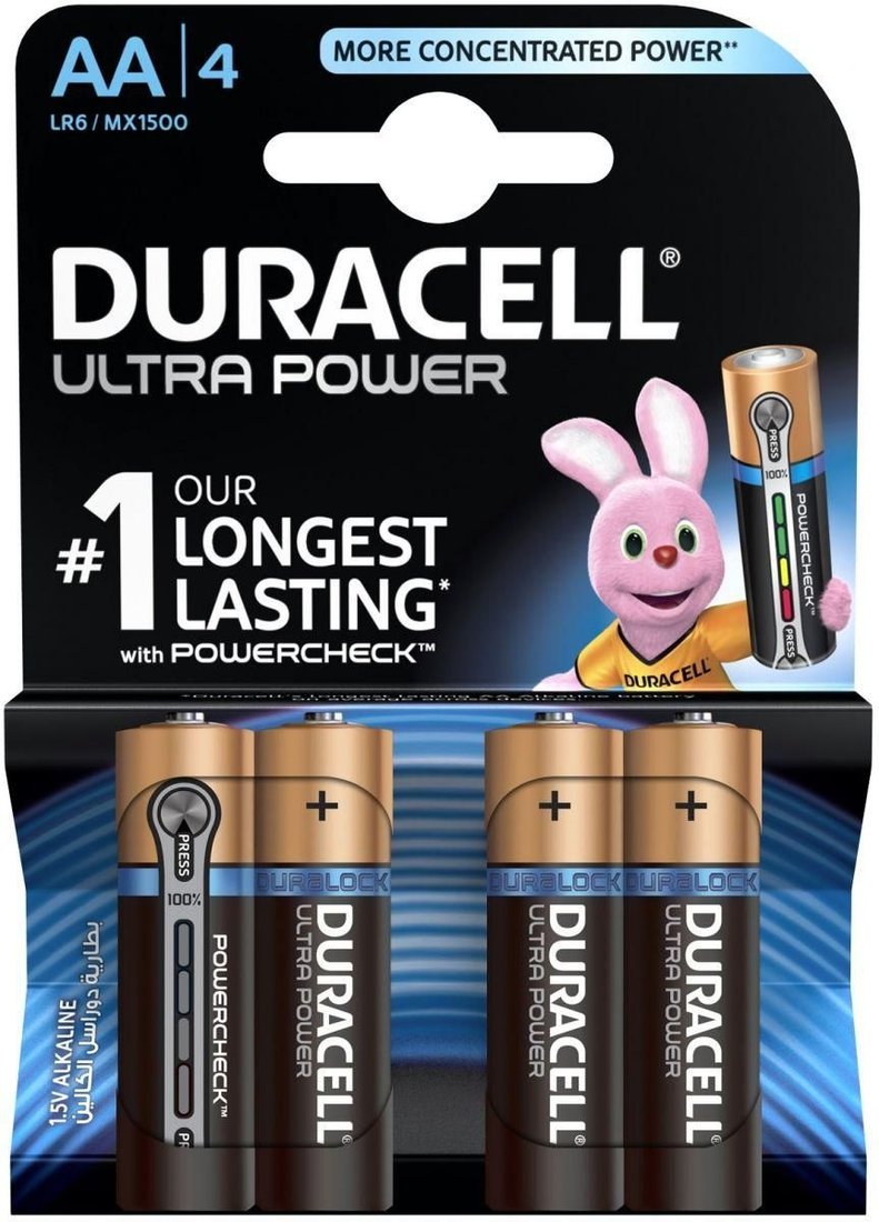 Батарейка DURACELL AA Ultrapower 4 шт.