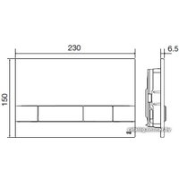 Панель смыва OLI Narrow OliPure 148300 (белый)