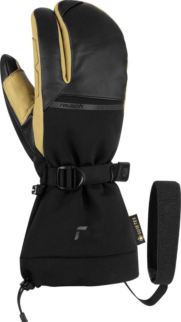 

Горнолыжные варежки Reusch Discovery Gore-Tex Touch-Tec Lobster 6202905-7490 (р-р 10, Black/Camel)