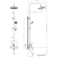 Душевая система  Decoroom DR21071