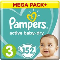 Подгузники Pampers Active Baby-Dry 3 Midi Mega Pack (152 шт)