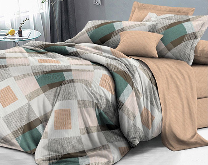 

Постельное белье Alleri Поплин Luxe евро max П-281