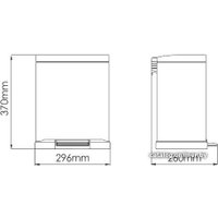 Мусорное ведро Wasserkraft K-622 12L