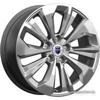 Литые диски K&K Авиор 17x7.5" 5x108мм DIA 67.1мм ET 45мм Дарк платинум брайт