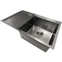 Кухонная мойка Stellar Decor S6550NB-R-D (нано черный)