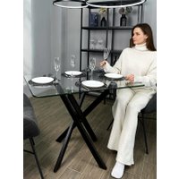 Кухонный стол Самелго Vetro 100x70 (прозрачный)