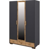 Шкаф распашной Неман мебель Сканди МН-036-33 (1) (дуб вотан/графит)