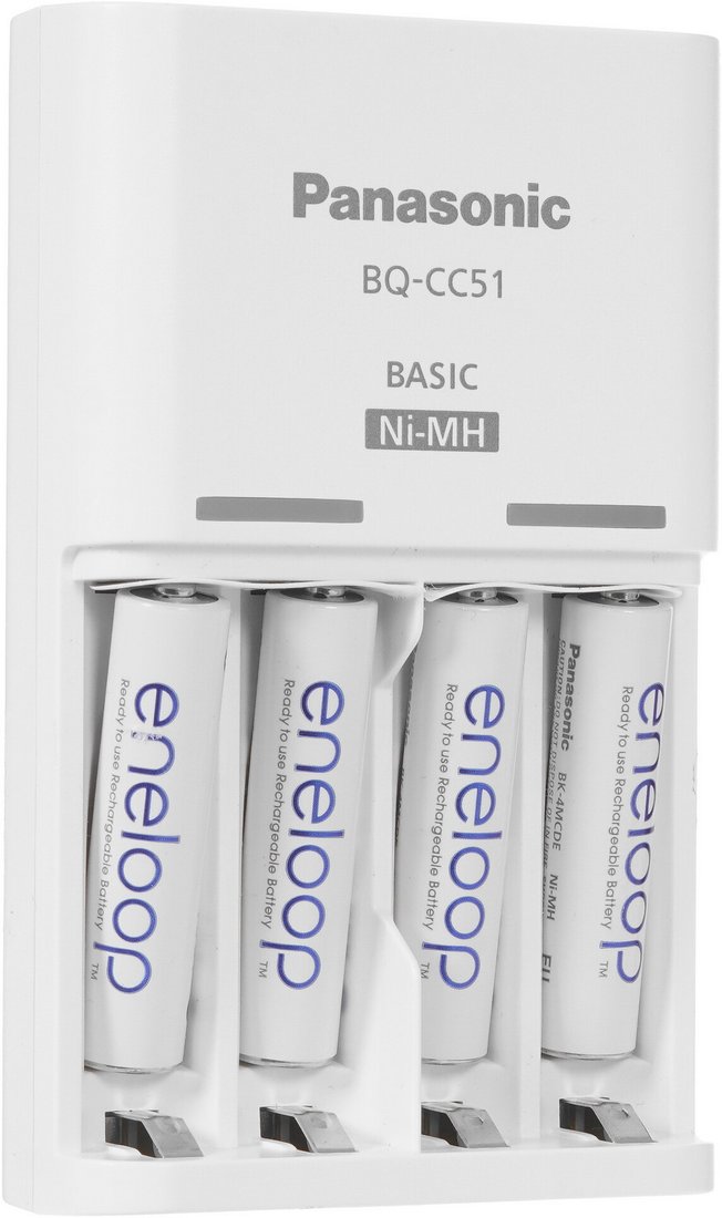 

Аккумуляторы + зарядное Panasonic Eneloop Basiс Charger K-KJ51MCD04E