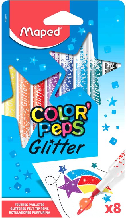 

Фломастеры Maped Color Peps Glitter 845808 (8 шт)