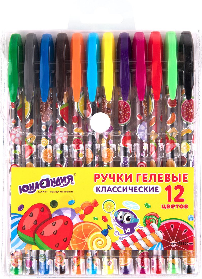 

Набор гелевых ручек Юнландия 142800 (12шт)