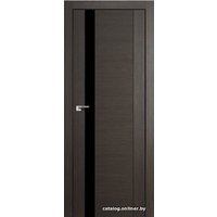 Межкомнатная дверь ProfilDoors 62Х 80x200 (грей мелинга/стекло черный лак)