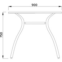 Кухонный стол AksHome Finezia