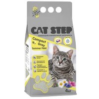 Наполнитель для туалета Cat Step Compact Gray Summer Field 4 кг