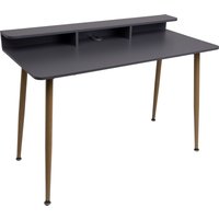 Стол AksHome Jasper 86201 (серый/бук)