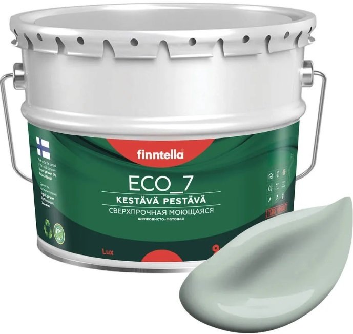 

Краска Finntella Eco 7 Aave F-09-2-9-FL044 9 л (серо-зеленый)