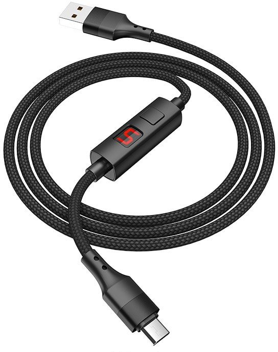 

Кабель Hoco S13 microUSB (черный)