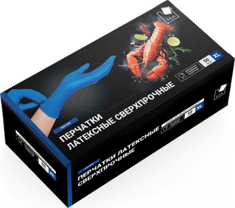 Komfi High Risk латексные прочные 28 гр (XL, 50 шт, синий)