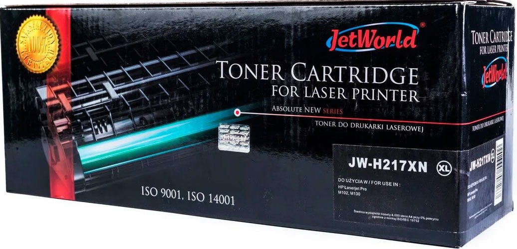 

Картридж JetWorld JW-H217XN (аналог HP CF217X)