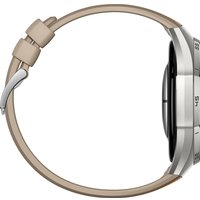 Умные часы Huawei Watch GT 6 Pro 46 мм (серебристый, с коричневым плетеным ремешком, международная версия)