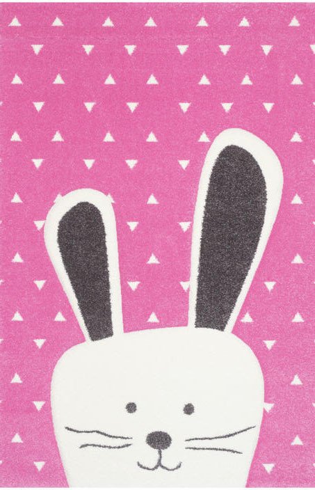 Ковер для детской Sintelon Pastel Kids 52RVR 120x170 (белый/розовый)