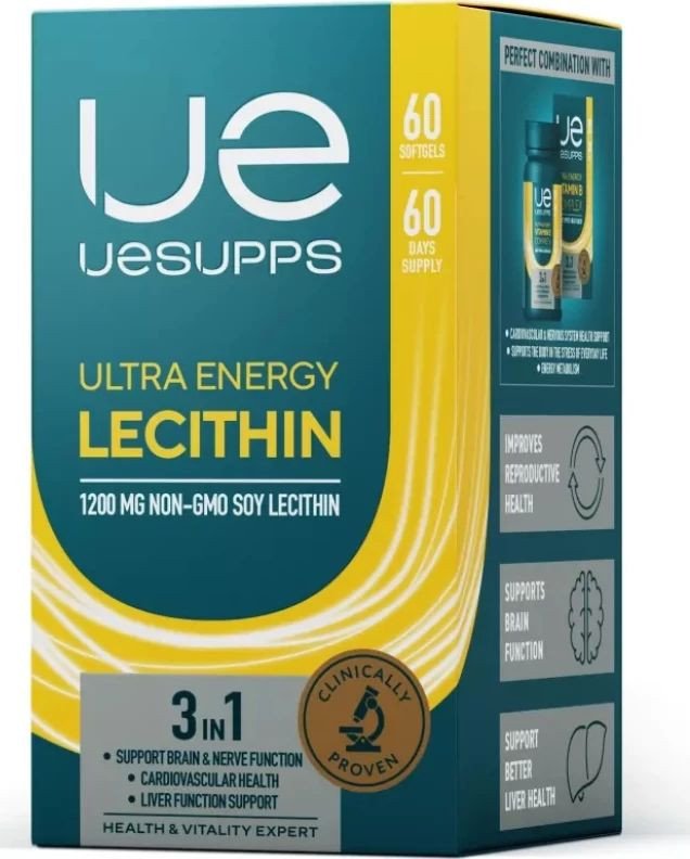 Комплекс UESupps Ultra Energy Lecithin 1200 мг (60 мягких капсул)