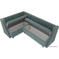 Угловой диван Лига диванов Лофт 104586 (левый, бирюза)