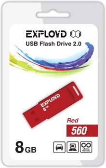 

USB Flash Exployd 560 8GB (красный) [EX-8GB-560-Red]
