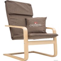 Интерьерное кресло Calviano Soft 1 (коричневый)