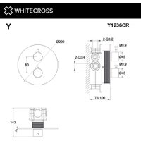 Смеситель Whitecross Y Y1236CR (хром)