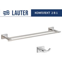 Набор аксессуаров для ванной Lauter 21TS1019 + 21TS1011 (Chrome, 2 предмета)