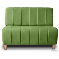 Диван Brioli Руди полоса двухместный (V9-фисташковый)