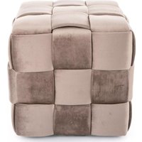 Пуфик Signal Casel Velvet (темно-бежевый)